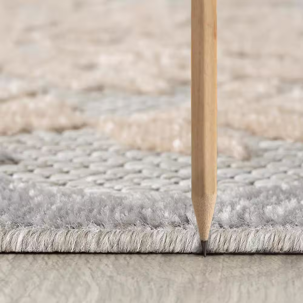 Tayse Rugs Oasis Medallion Gray 9 ft. x 12 ft. Indoor/Outdoor Area Rug