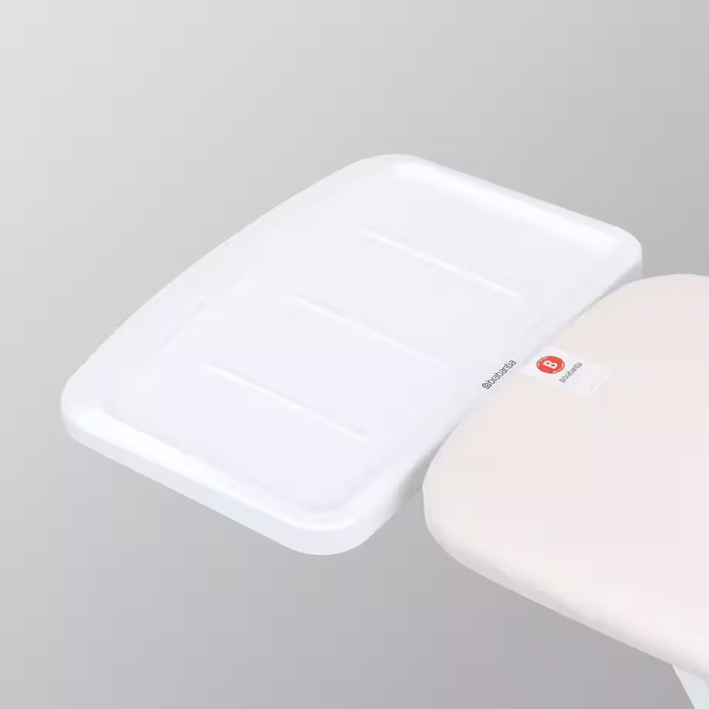 Brabantia Ironing Board C 49 x 18 In with Solid Steam Unit Holder, Denim Black Cover and Black Frame