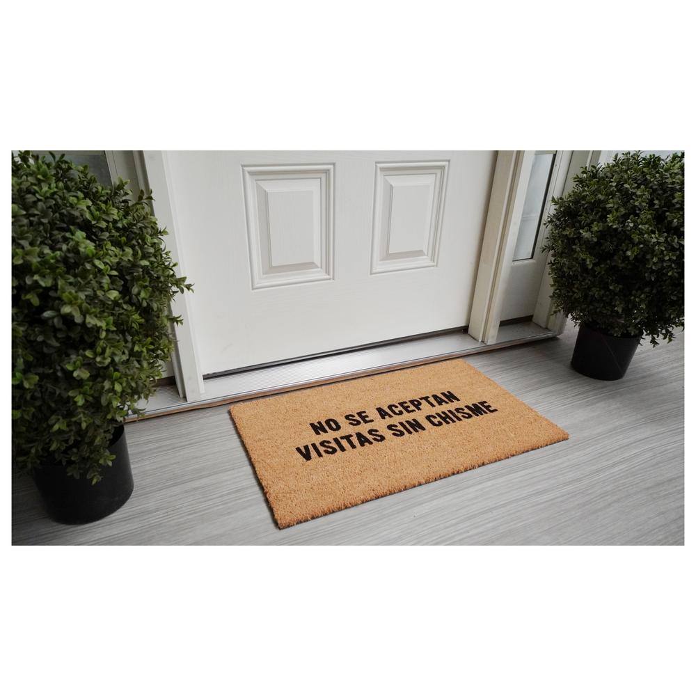 Calloway Mills No Se Aceptan Visitas sin Chisme Doormat 17