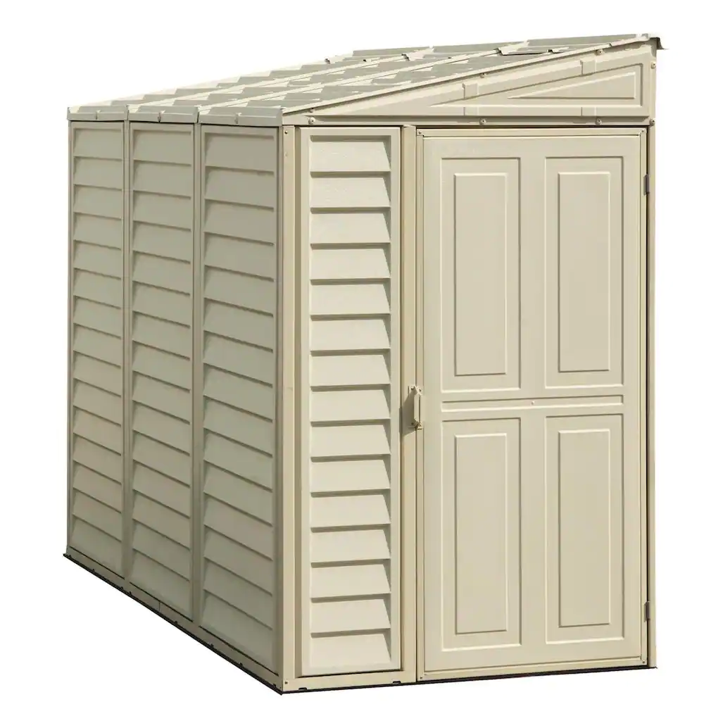 Duramax Building Products Sidemate 4 ft. x 8 ft. Vinyl Shed with Foundation 29.25 sq. ft.