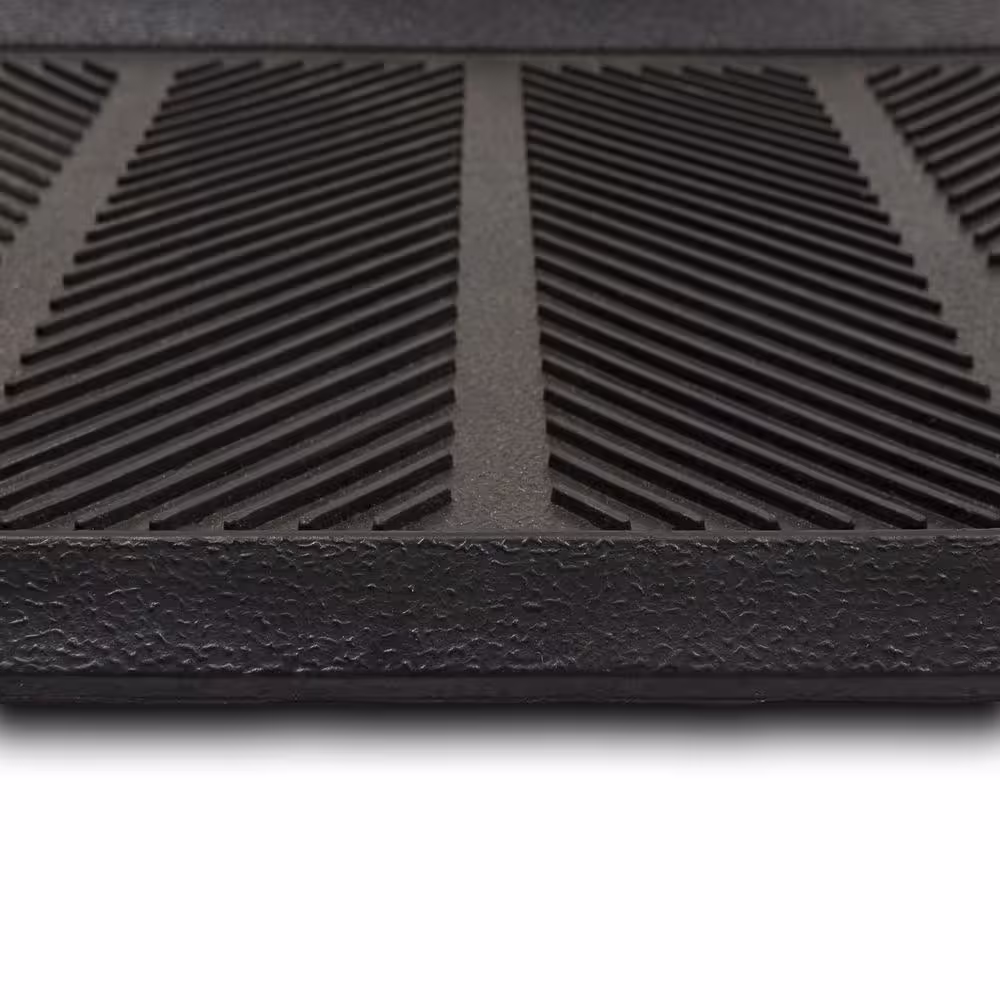 Mohawk Home Rubber Black 16 in. x 32 in. Boot Tray Mat