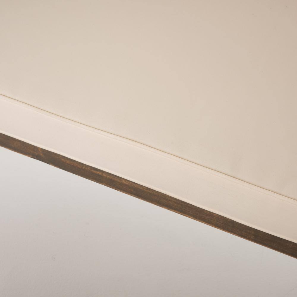 Noble House Carolina Grey 5-Piece Wood Patio Conversation Set with Cream Cushions