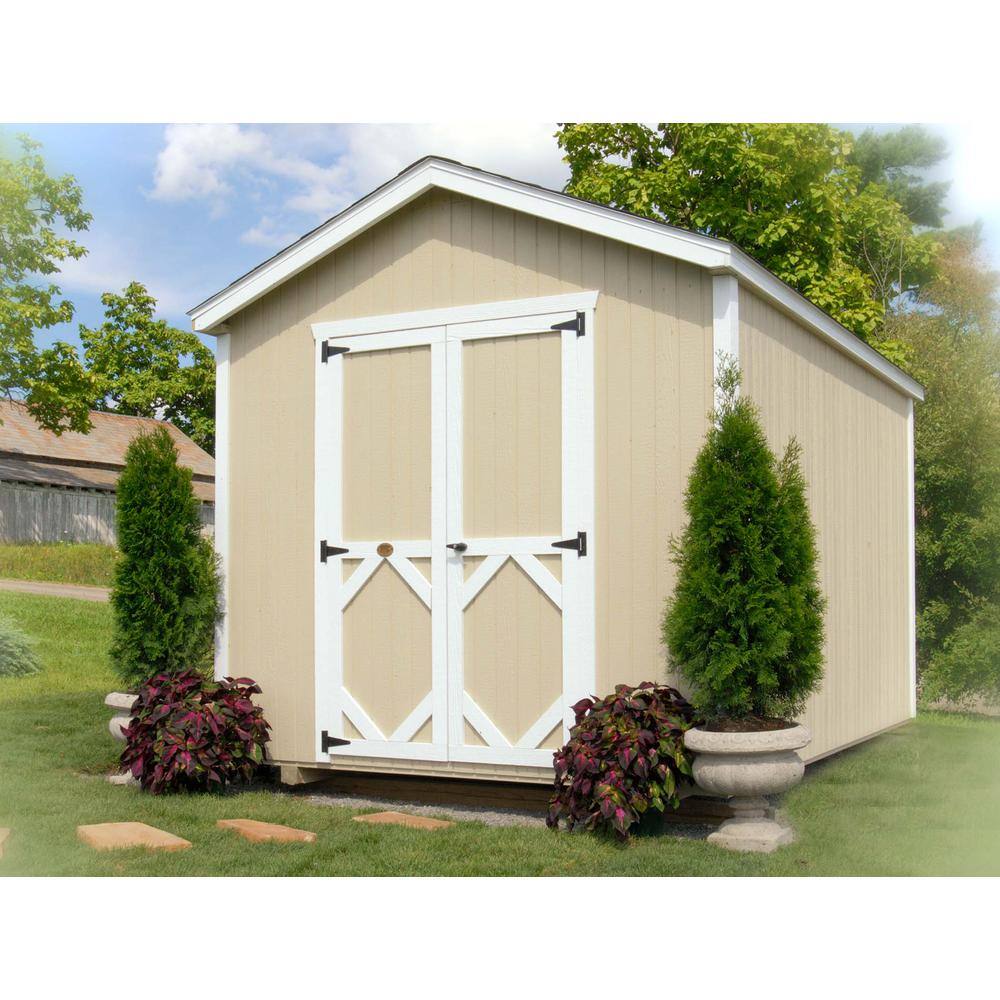 LITTLE COTTAGE CO. Classic Gable 8 ft. x 14 ft. Wood Storage Building Precut Kit with Floor
