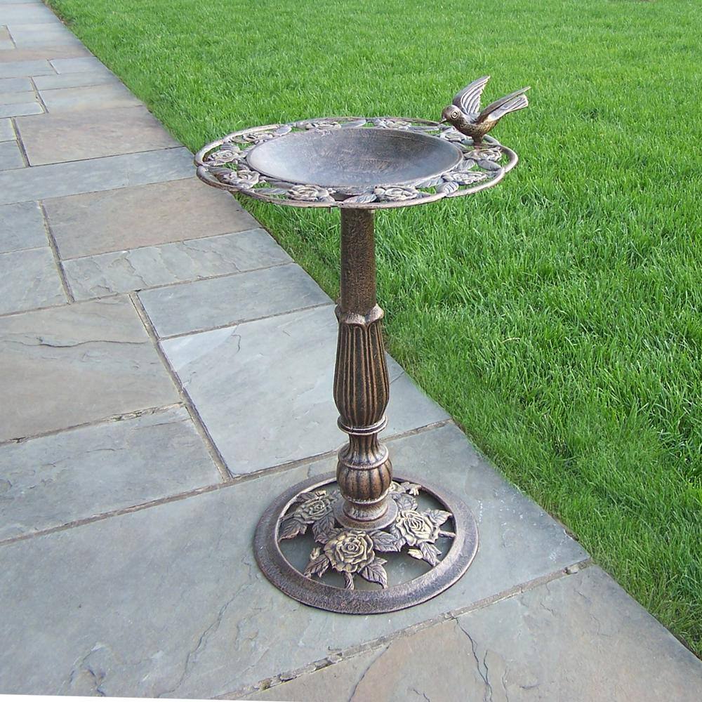 None Rose Bird Bath