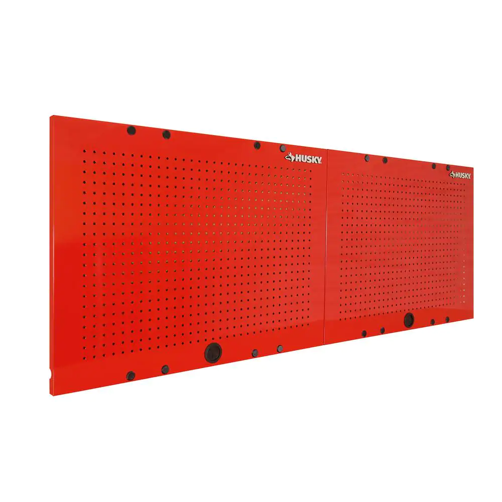 Husky 2-Pack Steel Pegboard Set in Red (36 in. W x 26 in. H) for Ready-to-Assemble Steel Garage Storage System