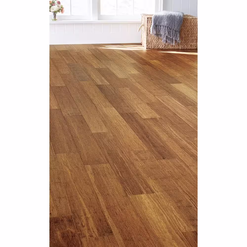 Home Decorators Collection Strand Woven Sunset 5/16 in. T x 5-1/8 in. W x 36 in. L Click