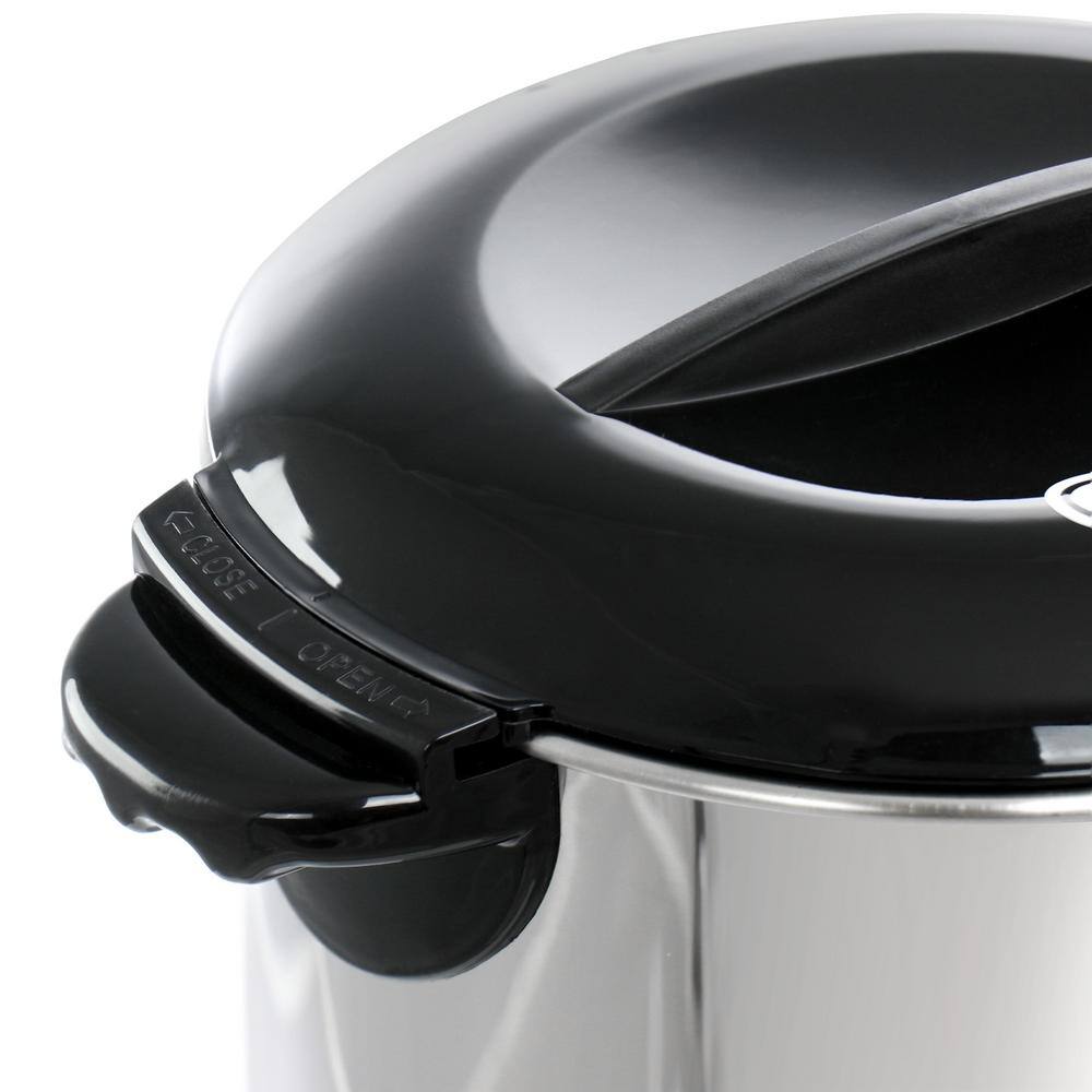 MegaChef 30 Cup Stainless Steel Coffee Urn in silver