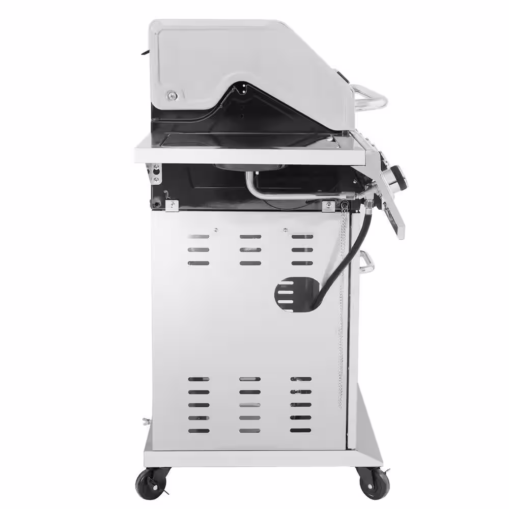 Royal Gourmet 6-Burner Propane Gas Grill in Stainless Steel with Sear Burner and Side Burner
