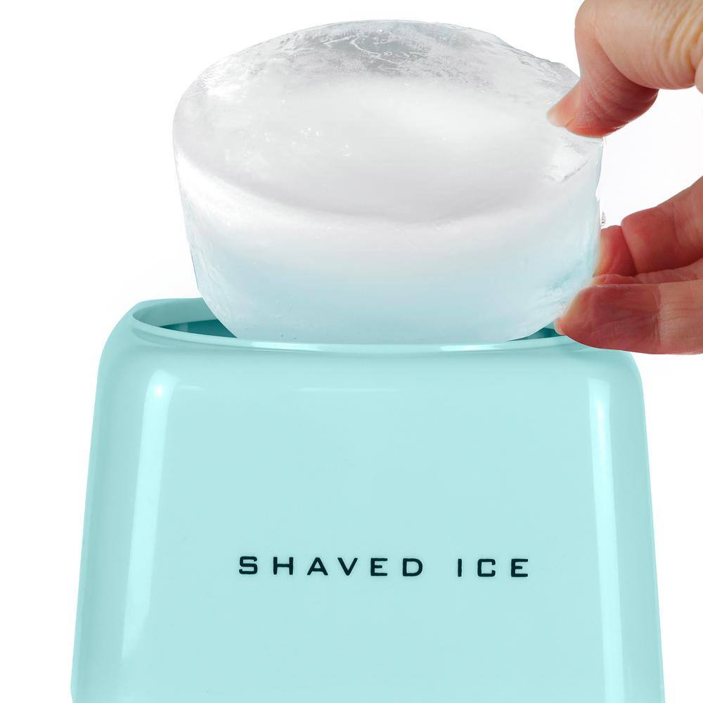 Nostalgia 4.0 lb. 24 oz. Electric Shaved Ice and Snow Cone Machine in Aqua