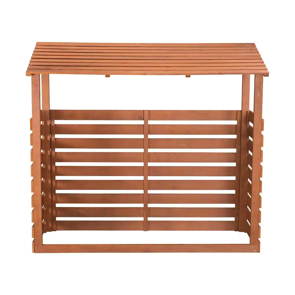 Leisure Season 5 ft. x 2 ft. x 5 ft. Solid Wood Firewood Storage Shed