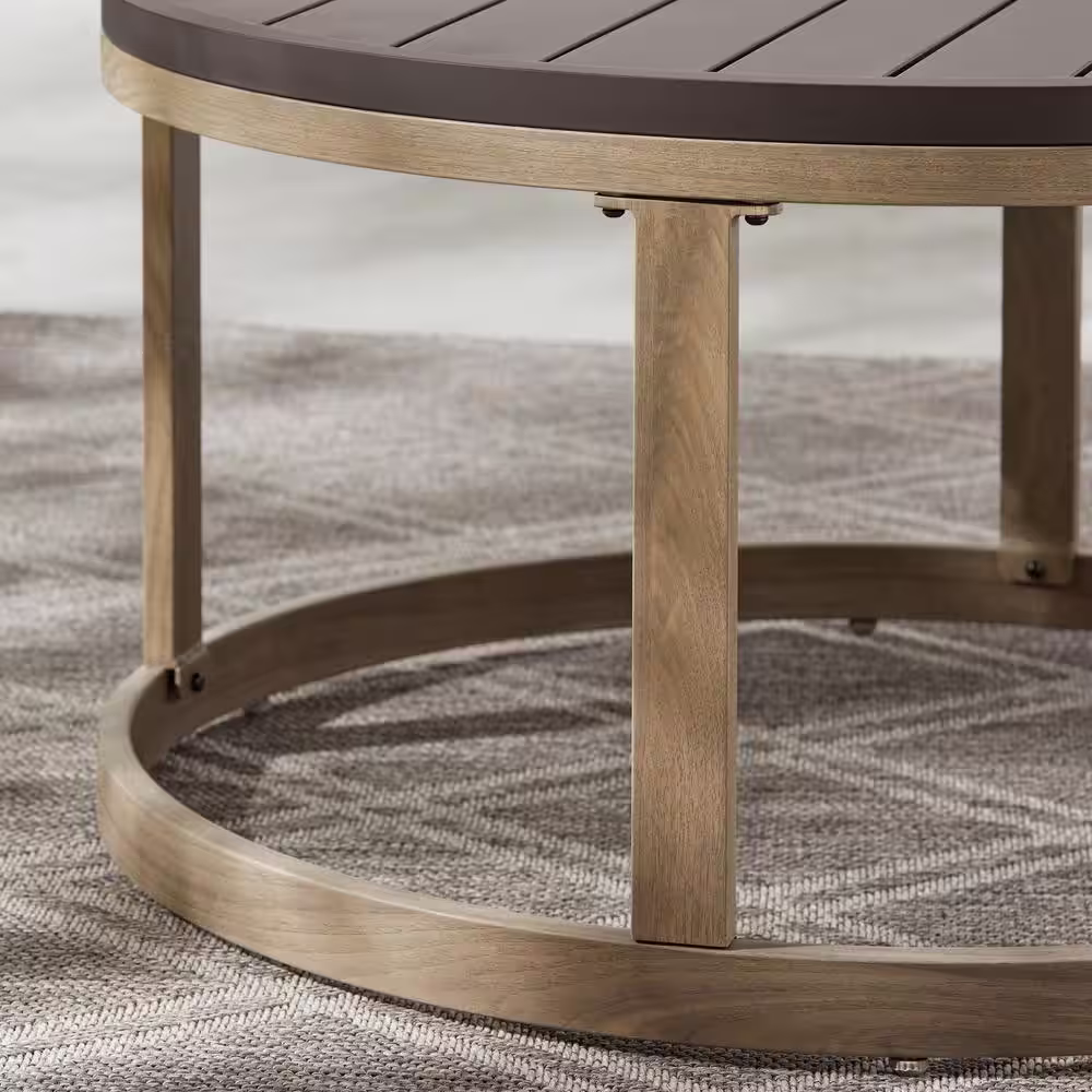 Hampton Bay Hampshire Place 5-Piece Wicker Deep Seating Chat Set in CushionGuard Stone Gray