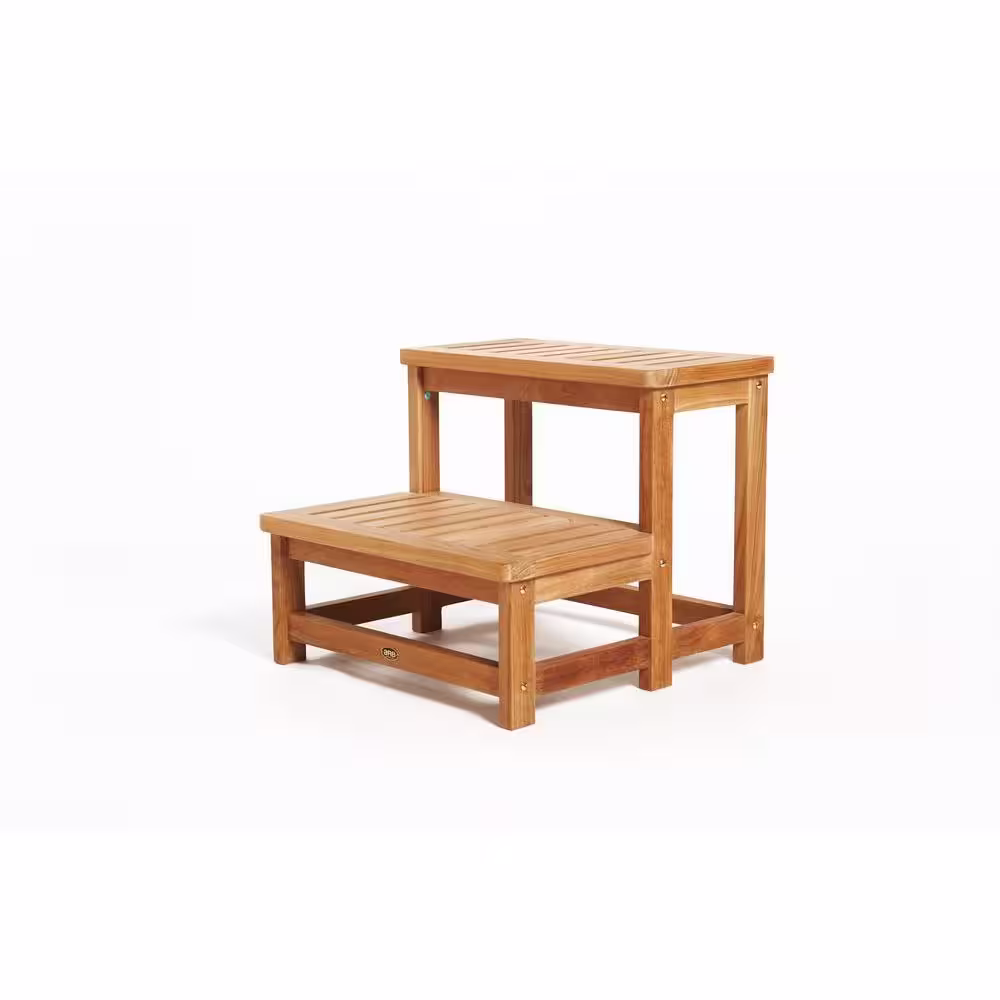ARB Teak & Specialties 24 in. W x 20 in. H Hot Tub Steps in Natural Teak