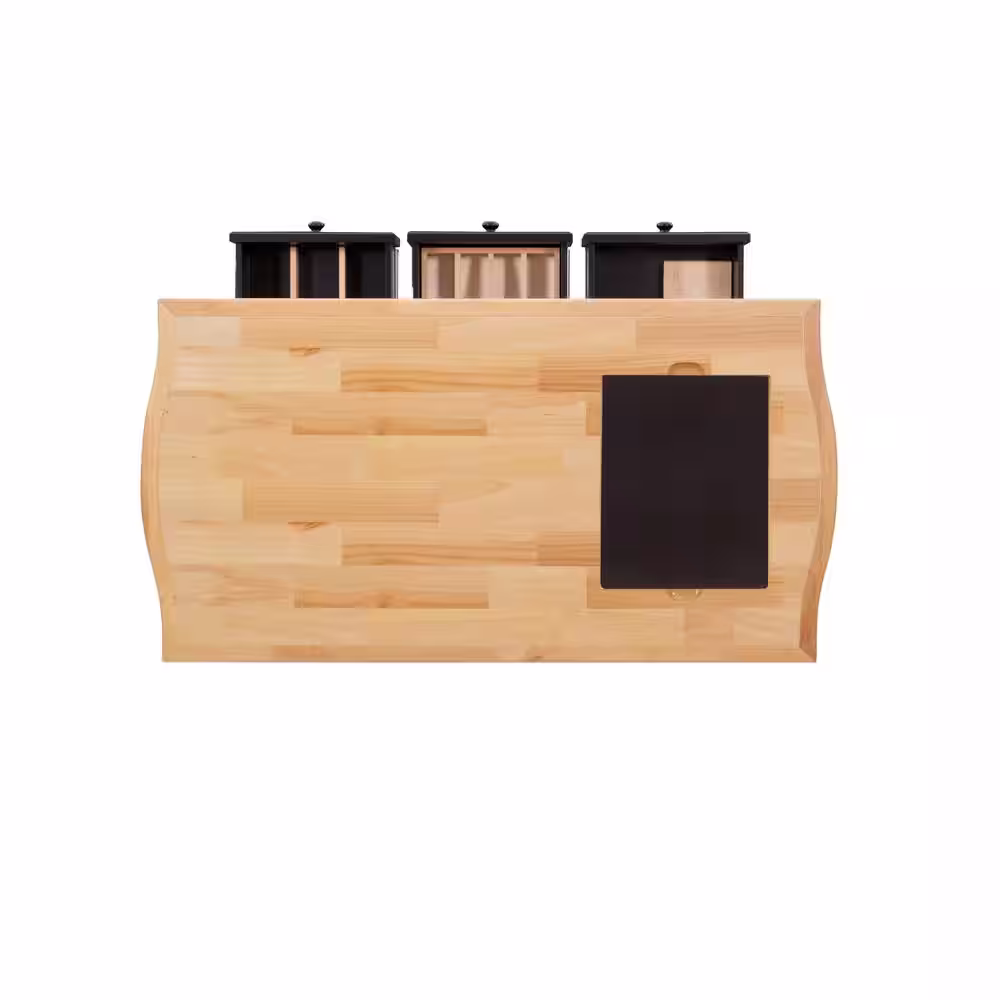 Powell Company Natural Pennfield Black Kitchen Island Granite Top