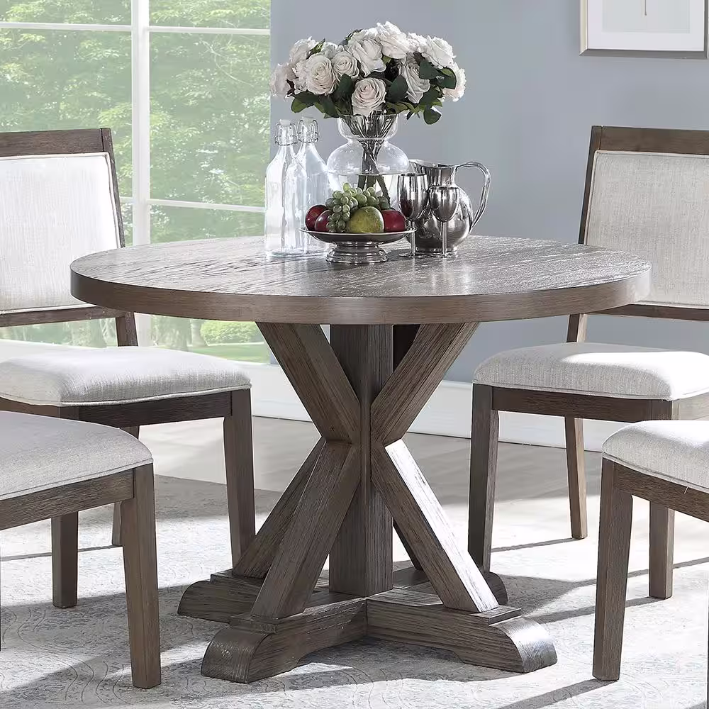 Steve Silver Molly Grey Round Dining Table