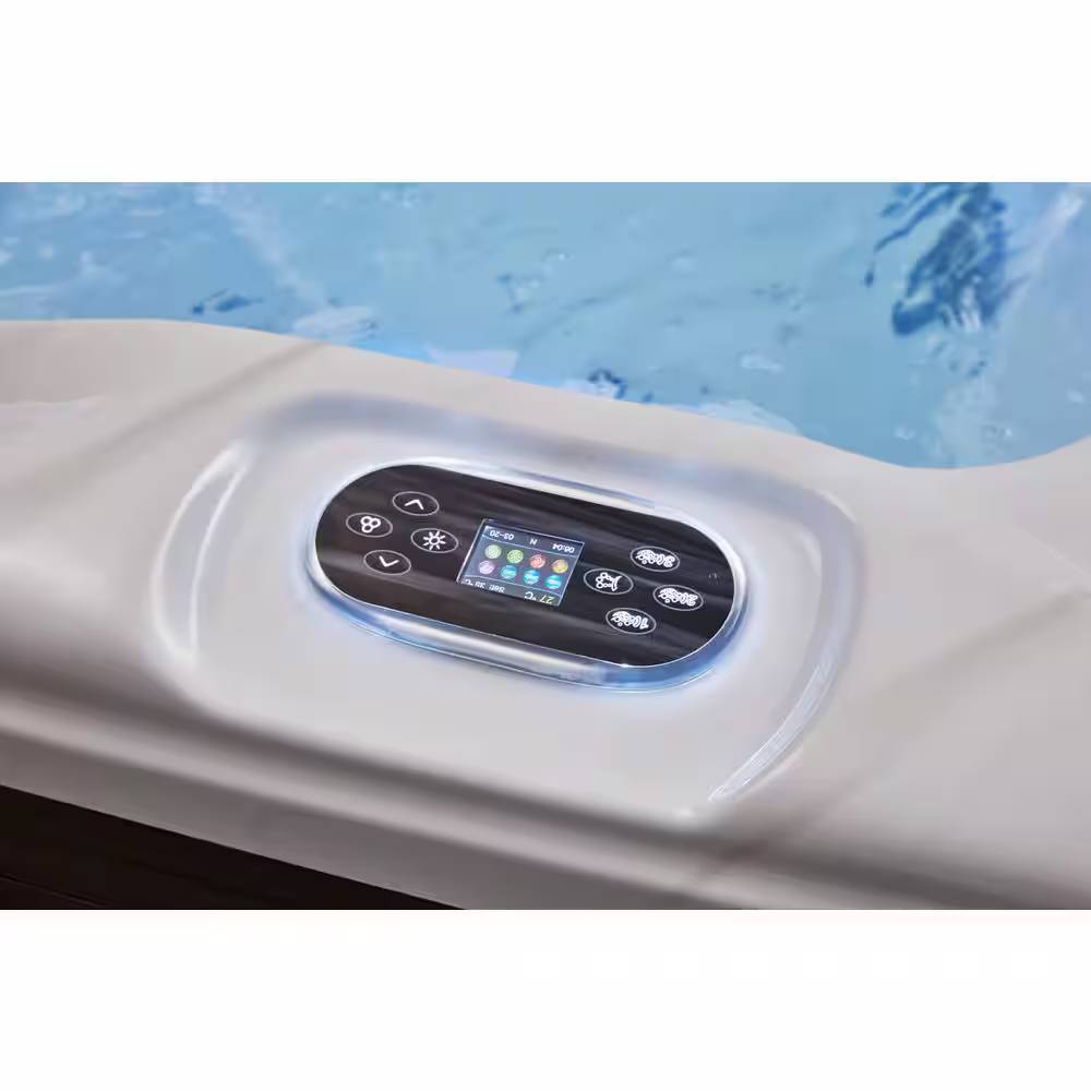 Luxury Spas Casey 3-Person 47 Jet Lounger Hot Tub with Bluetooth