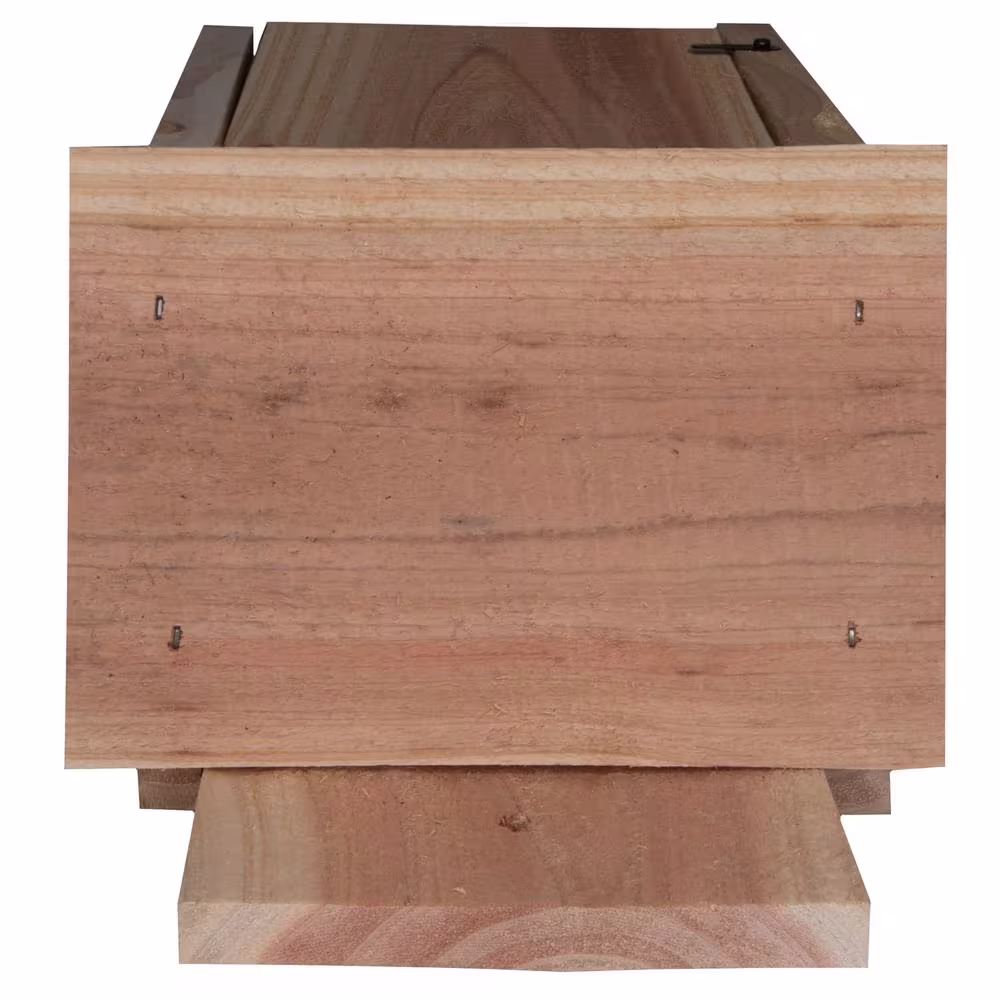 S and K Wooden Bridge Design Cedar Blue Bird House