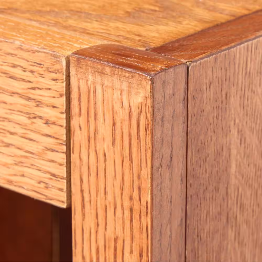 Concepts In Wood 36 in. Dry Oak Wood 6-shelf Standard Bookcase with Adjustable Shelves