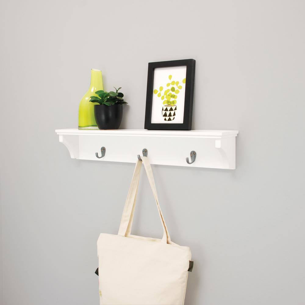 Kiera Grace kieragrace KG Finley Wall Shelf, 3 Hooks