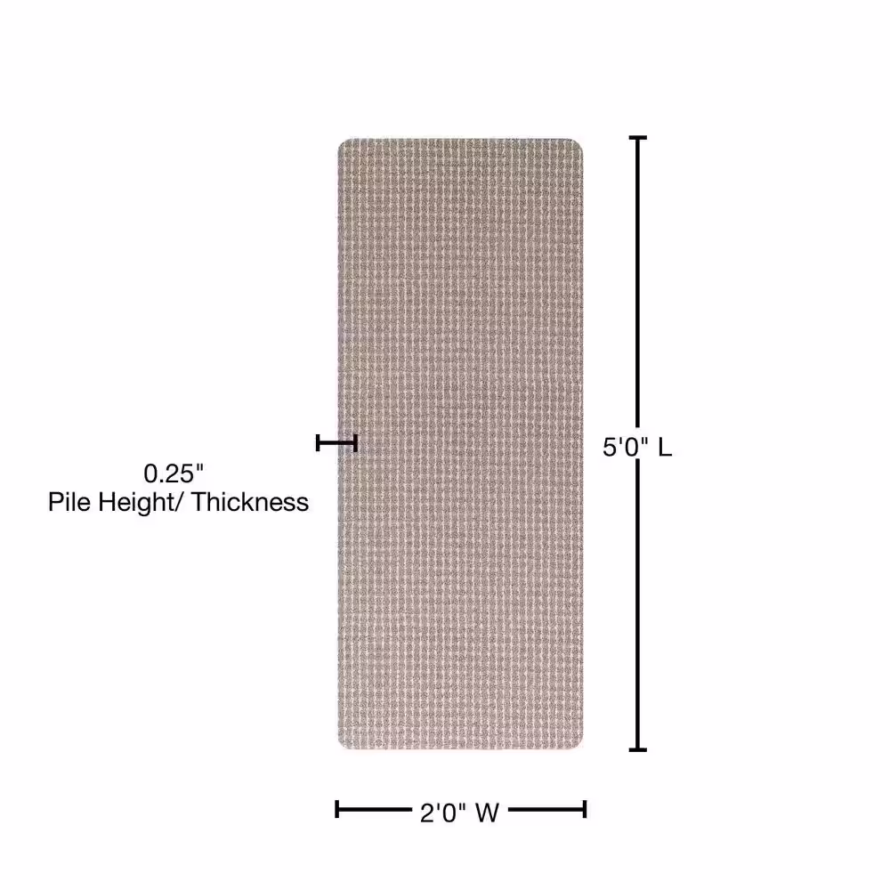 TrafficMaster Pindot Fog 2 ft. x 5 ft. Accent Rug