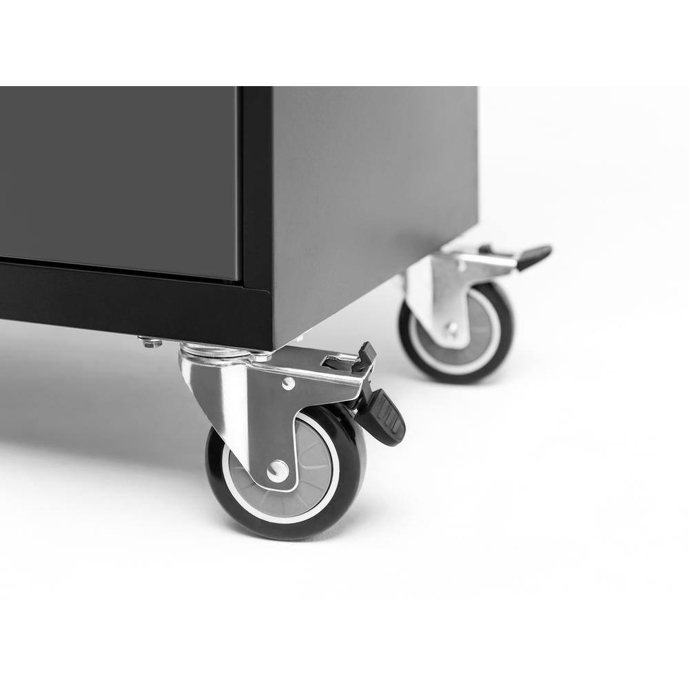 NewAge Products Bold Series 186 in. W x 76.75 in. H x 18 in. D 24-Gauge Steel Garage Cabinet Set in Gray (12-Piece)