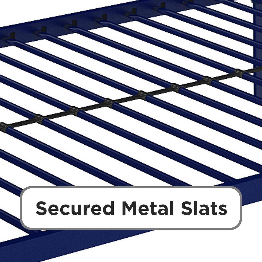 DHP Mabel Blue Metal Twin Over Twin Bunk Bed