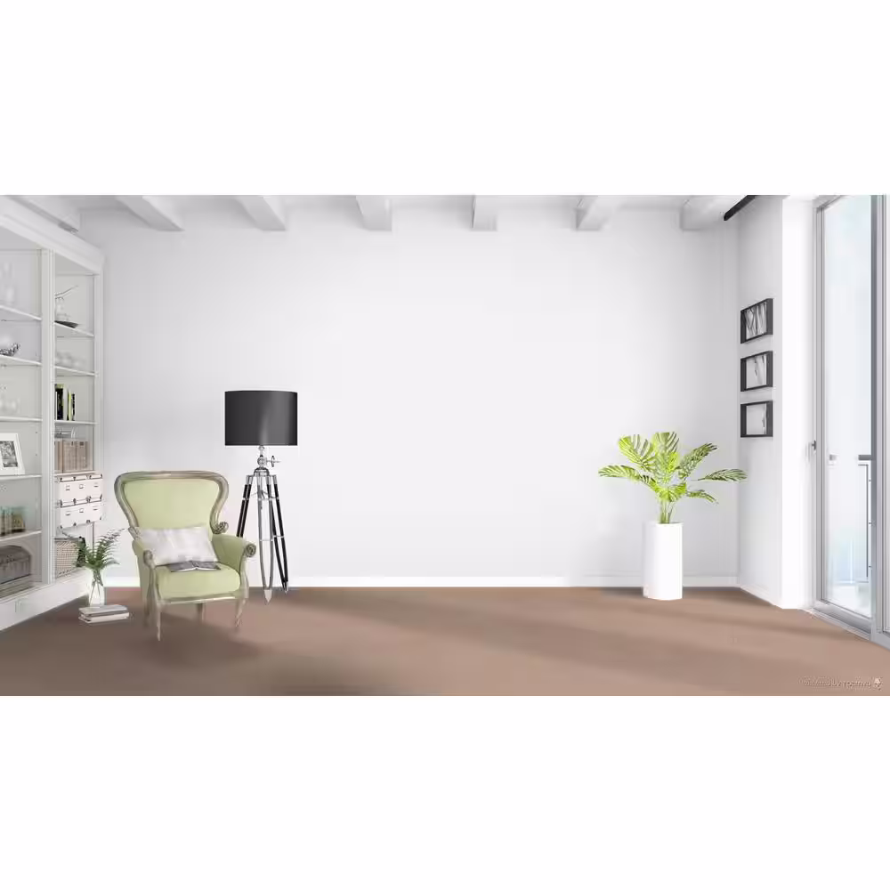 Home Decorators Collection Delicate Flower  - Gem - Beige 40 oz. SD Polyester Texture Installed Carpet