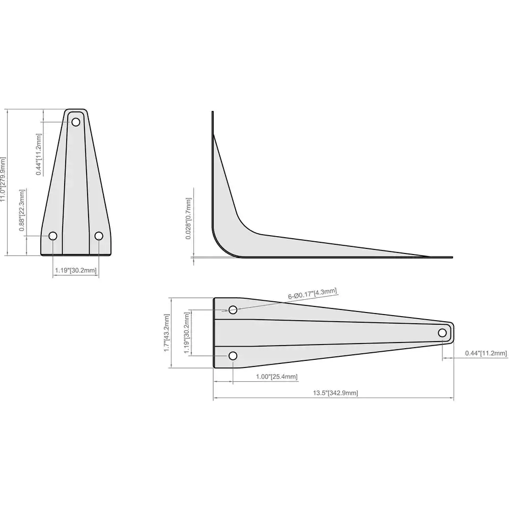 Everbilt 12 in. x 14 in. White Shelf Bracket