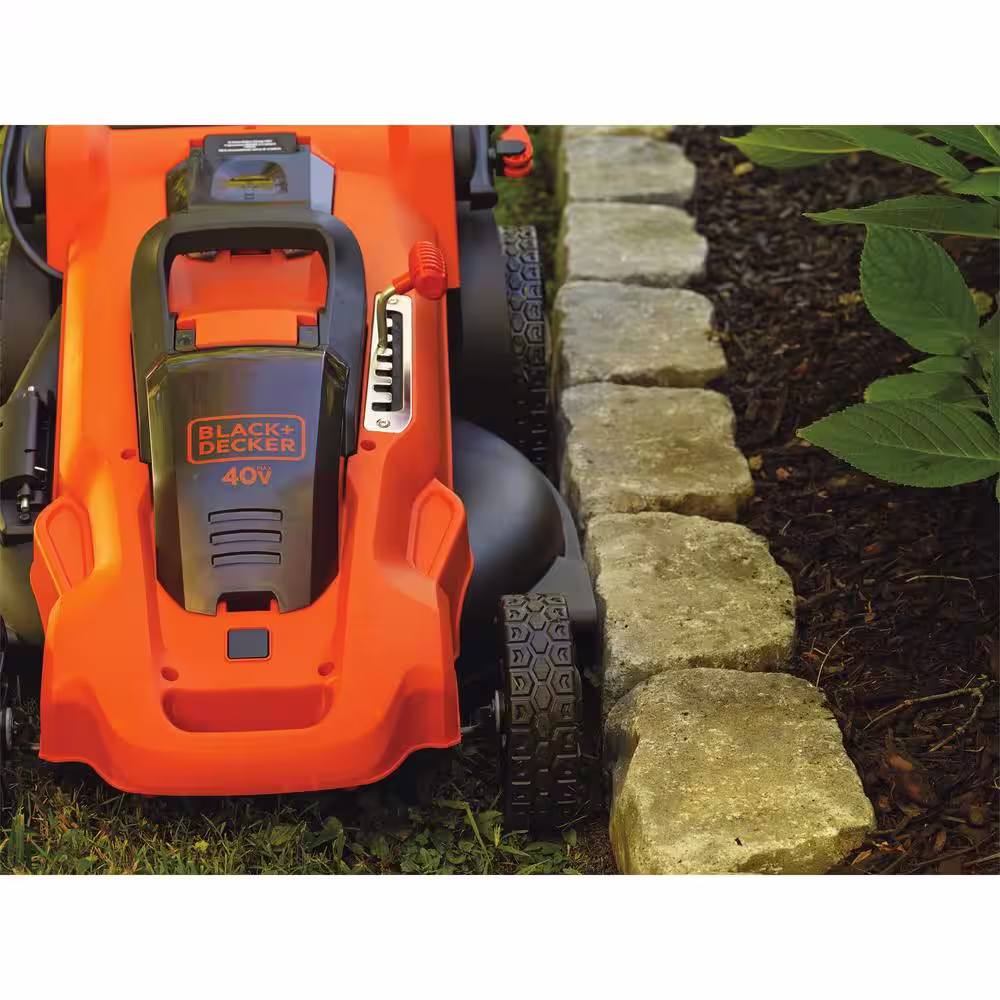 BLACK+DECKER 40V MAX 20 in. Battery Powered Walk Behind Push Lawn Mower with (2) 2Ah Batteries & Charger