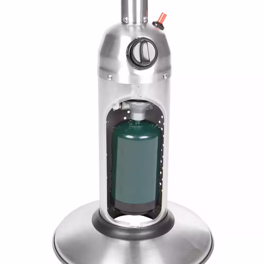 Fire Sense 10,000 BTU Stainless Steel Tabletop Propane Gas Patio Heater