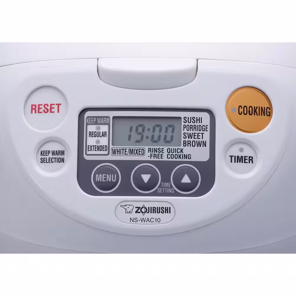 Zojirushi Micom 5-Cup Cool White Rice Cooker and Warmer with Built-In Timer