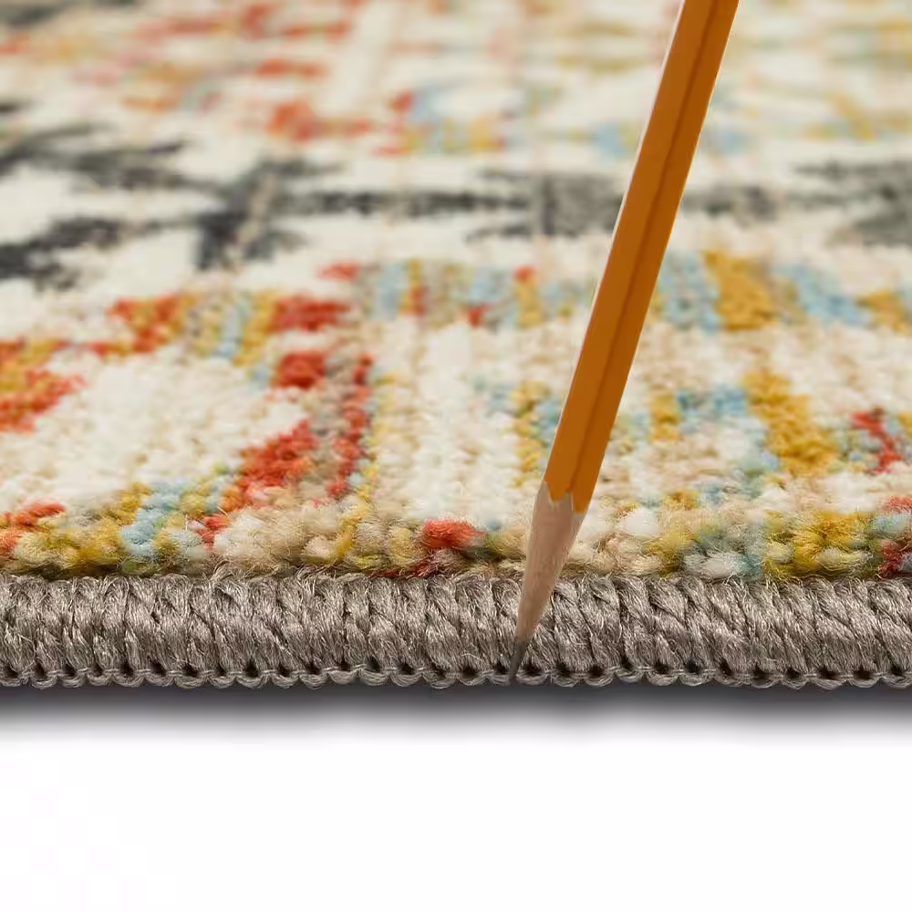 StyleWell Gwendolyn Multi 2 ft. x 3 ft. Medallion Machine Washable Area Rug