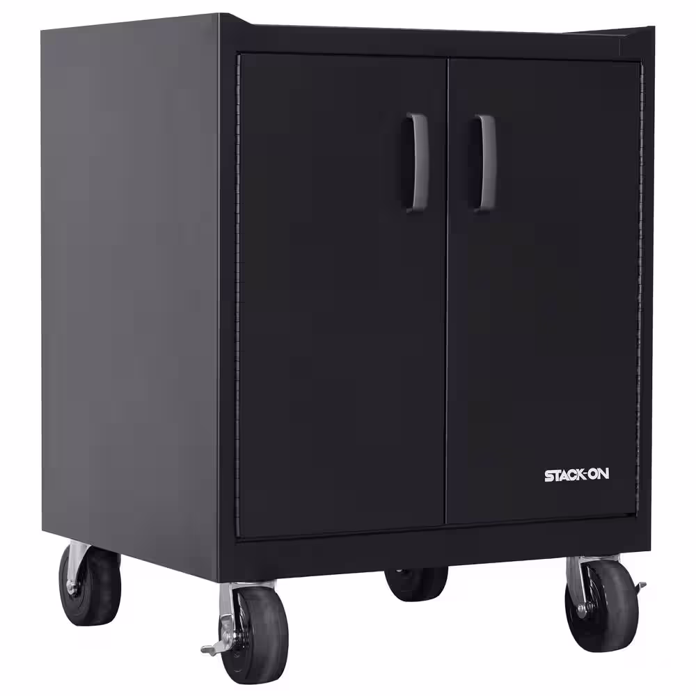STACK-ON Modular Garage Cabinets with Drawer - Black