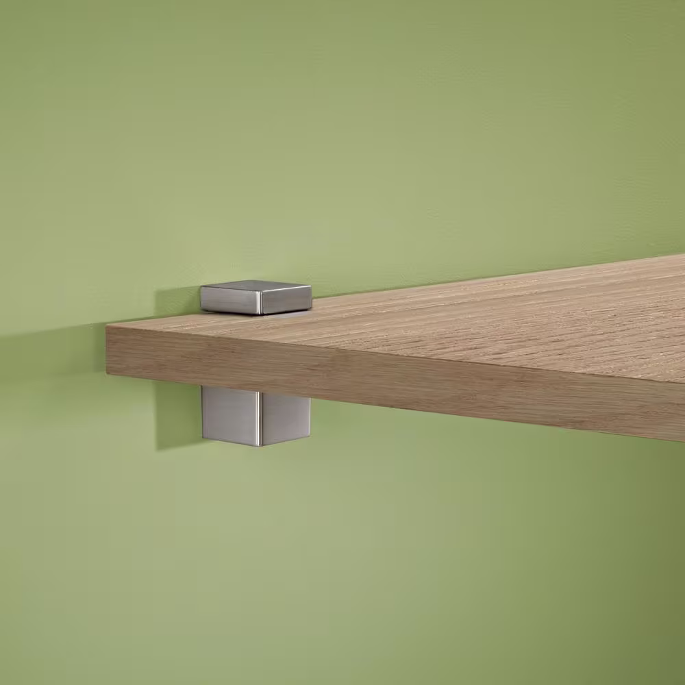 Dolle BLOC 0.2 in.-0.8 in. Stainelss Adjustable Shelf Bracket (2-Pack)