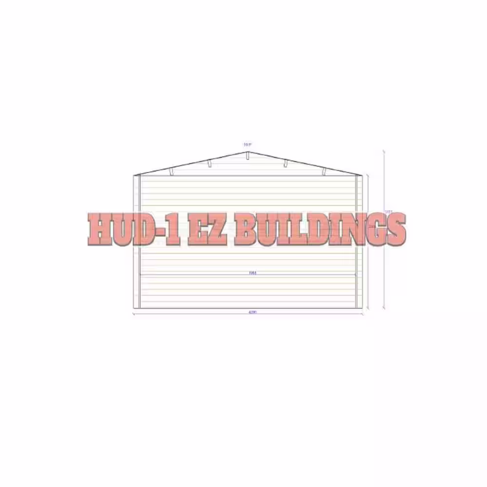 Hud-1 EZ Buildings Hoby 123 sq. ft. milled log D.I.Y. building Kit
