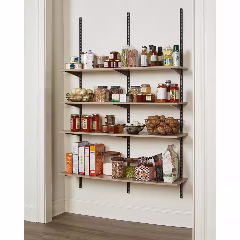 Rubbermaid Organic Ash Laminated Wood Shelf 12 in. D x 24 in. L