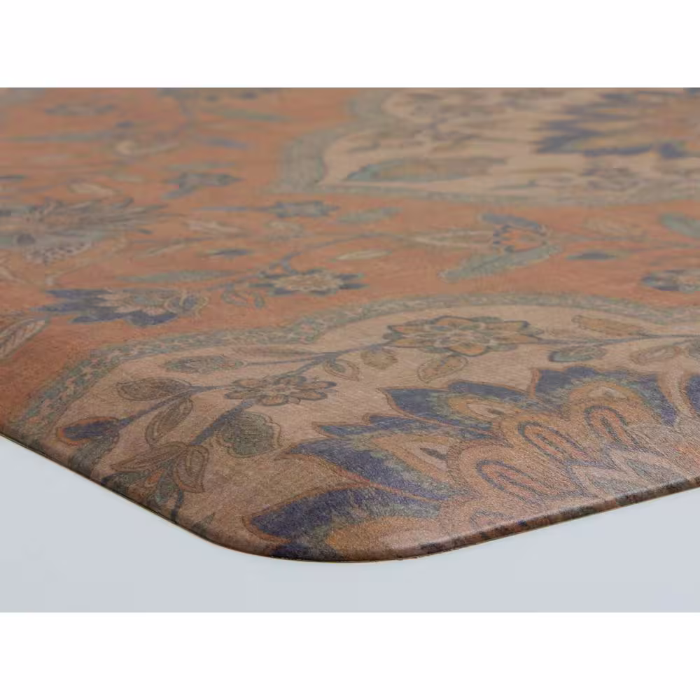 FloorPops Orange Persepolis 32 in. x 20 in. Anti-Fatigue Comfort Mat