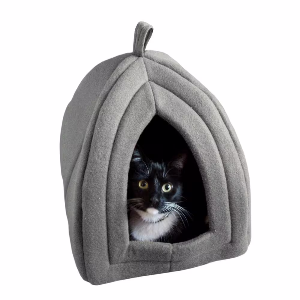Petmaker Small Grey Igloo Cat Bed