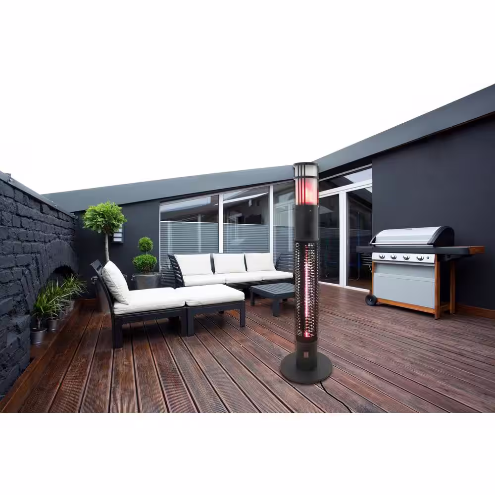 Westinghouse 1500-Watt Infrared Portable Electric Outdoor Heater with Gold Tube and Flame