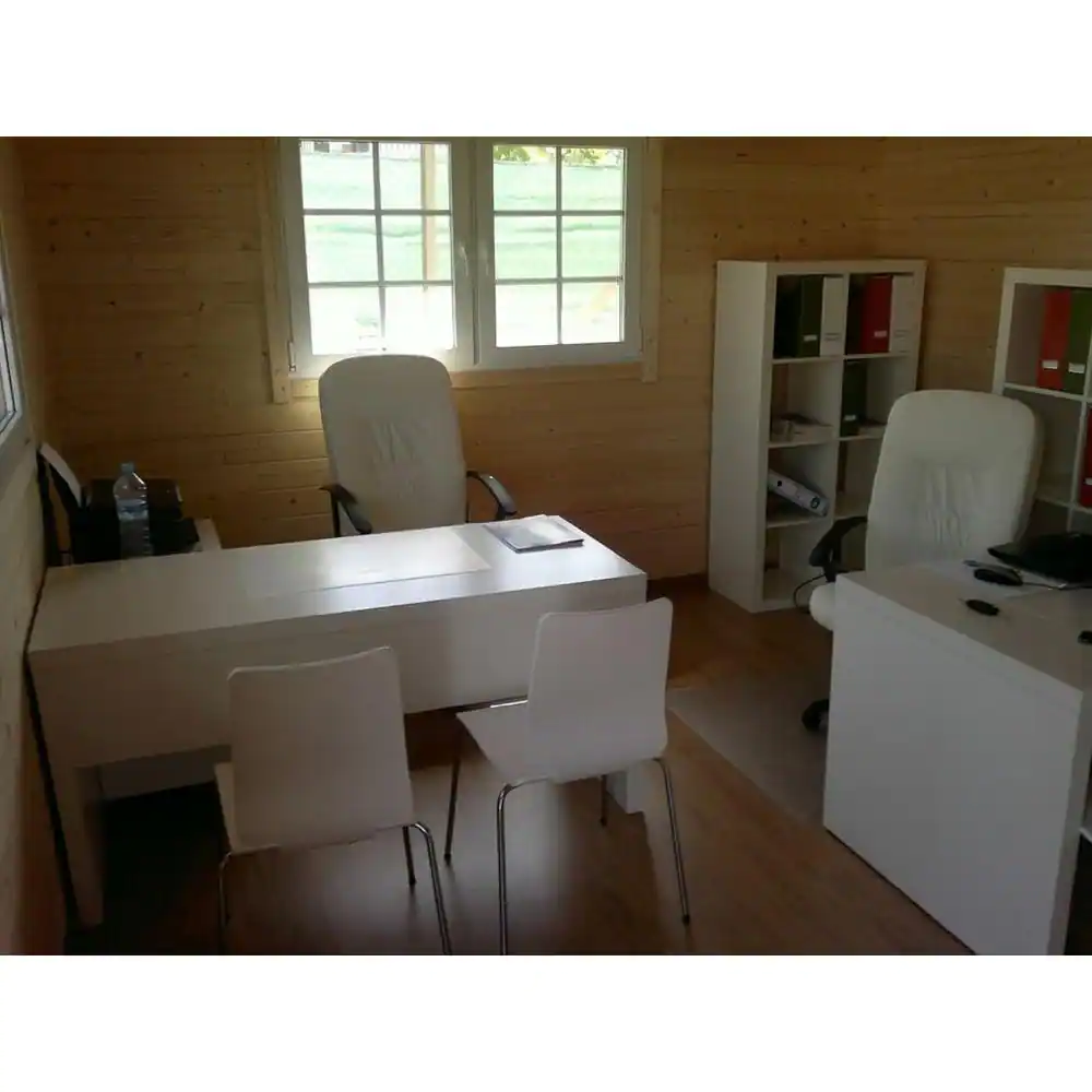 Hud-1 EZ Buildings 19 ft. x 19 ft. Multi-Room Log Cabin D.I.Y. Building kit