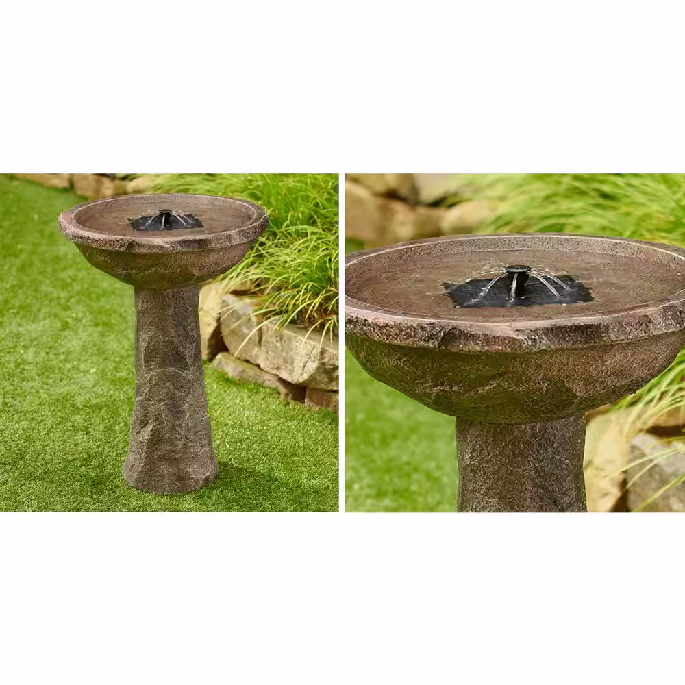 Smart Solar Bedrock Solar Birdbath