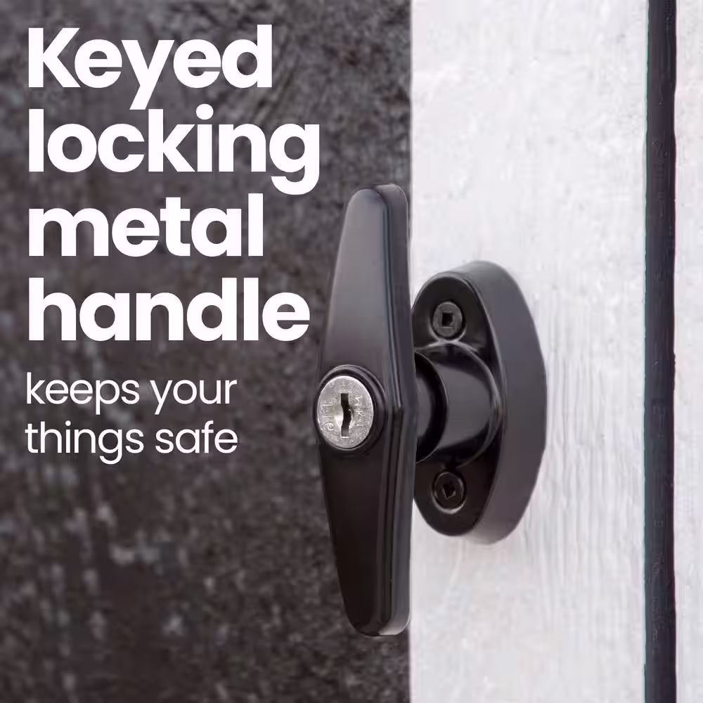 Handy Home Products Professionally Installed Olympia 10 ft. W x 7.5 ft. D Modern Lean-To Wood Shed with Windows Brown Shingle (75 sq. ft.)