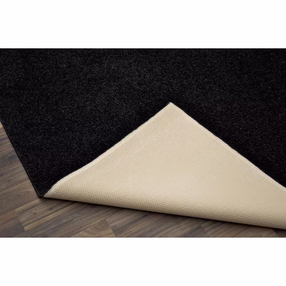 Garland Rug Skyline Shag Black 9 Ft. x 12 Ft. Area Rug
