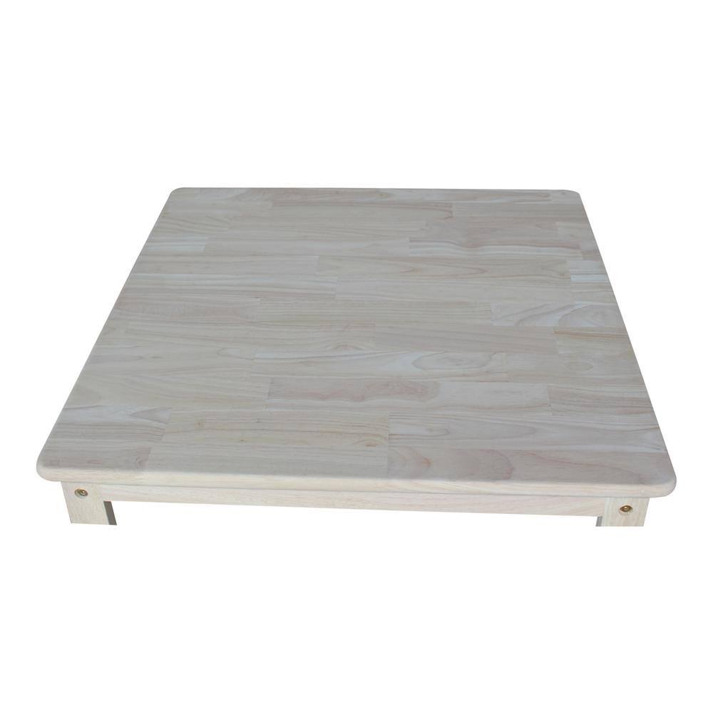 International Concepts 3-Piece Unfinished Children's Table and Chair Set