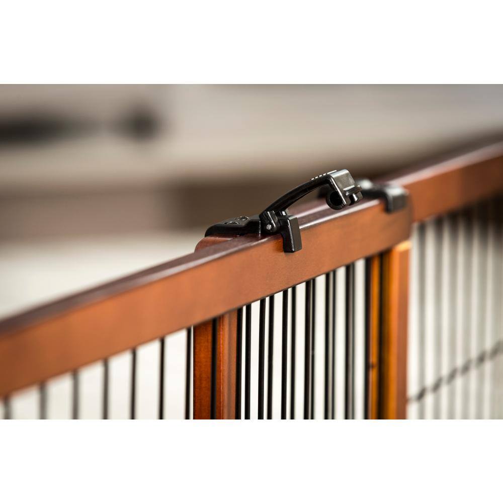 None Carlson 20 in. Wood Freestanding Extra Wide Pet Gate