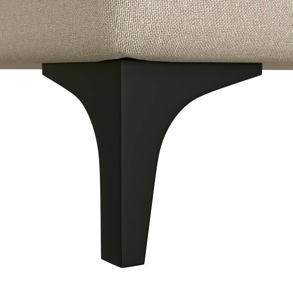 Hillsdale Furniture Matthew 76 in. Square Arm Polyester Modern Rectangle Sofa Beige