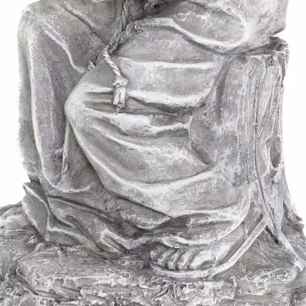 Exhart Saint Francis Resin Bird Feeder