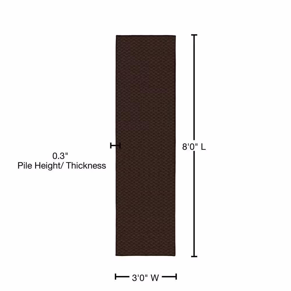 Garland Rug Medallion Mocha 3 ft. x 8 ft. Runner Rug