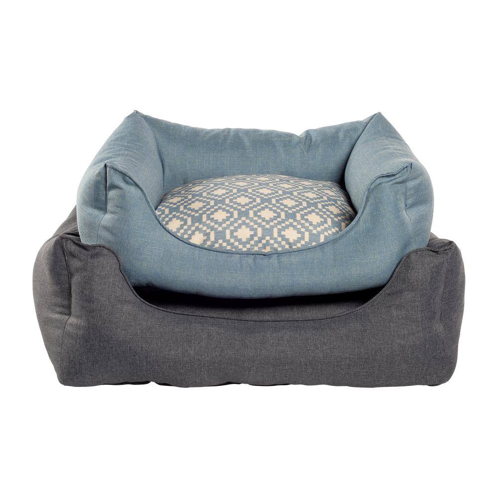None Willow Small Charcoal Olefin Cuddler Pet Bed