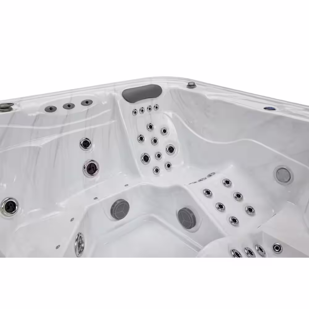 Luxury Spas Infinity 5-Person 77 Jet Dual Lounger Hot Tub with Bluetooth