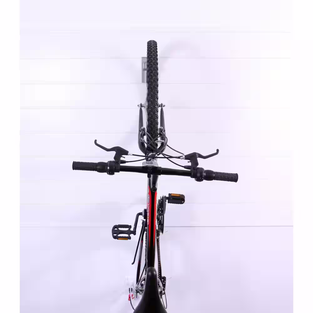 CROWNWALL Slatwall 55 lbs. Locking Bike Hook (2-Pack)